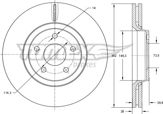 TOMEX brakes TX 73-80 - Əyləc Diski furqanavto.az