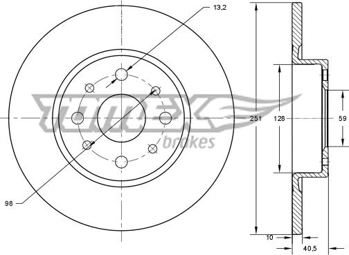 TOMEX brakes TX 73-75 - Əyləc Diski furqanavto.az