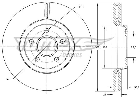 TOMEX brakes TX 73-77 - Əyləc Diski furqanavto.az