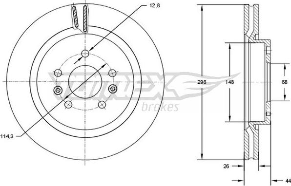 TOMEX brakes TX 72-99 - Əyləc Diski furqanavto.az