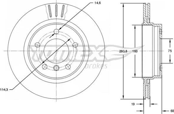 TOMEX brakes TX 72-90 - Əyləc Diski furqanavto.az