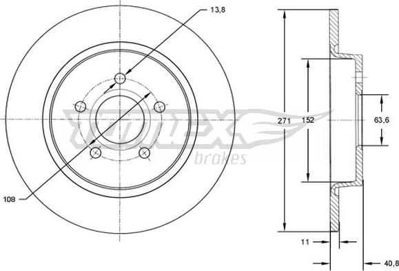 TOMEX brakes TX 72-98 - Əyləc Diski furqanavto.az