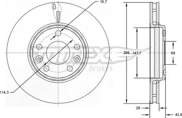 TOMEX brakes TX 72-51 - Əyləc Diski furqanavto.az