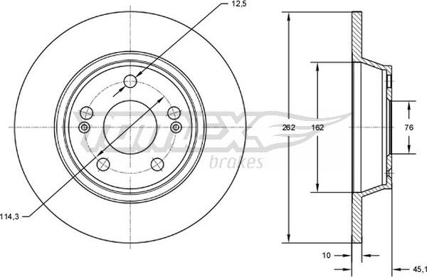 TOMEX brakes TX 72-58 - Əyləc Diski furqanavto.az