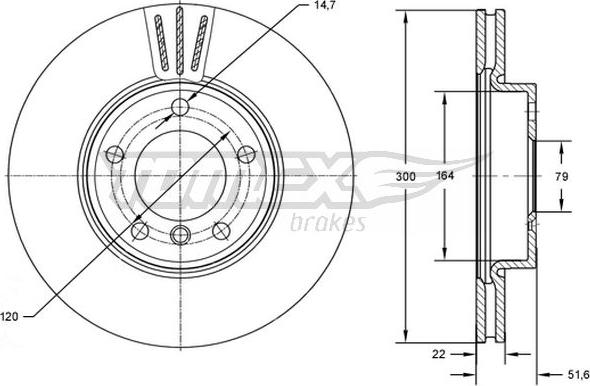 TOMEX brakes TX 72-85 - Əyləc Diski furqanavto.az