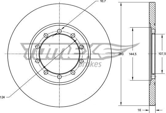 TOMEX brakes TX 72-21 - Əyləc Diski furqanavto.az