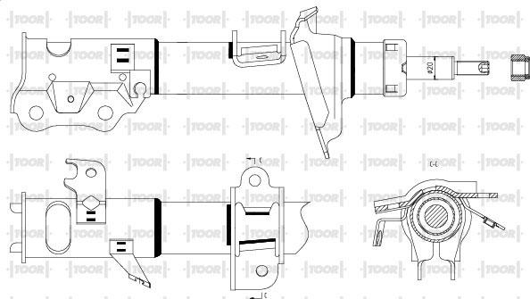 TOOR SG15020 - Amortizator furqanavto.az