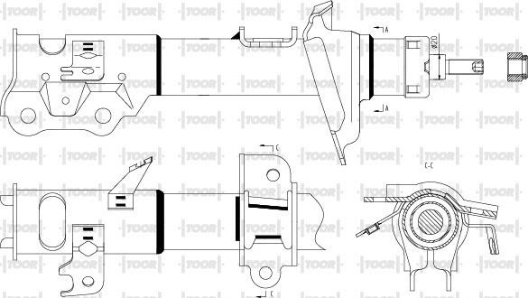 TOOR SG15021 - Amortizator furqanavto.az