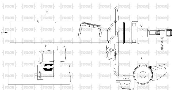 TOOR SG15270 - Amortizator furqanavto.az