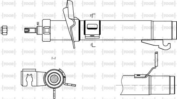 TOOR SG10940 - Amortizator furqanavto.az