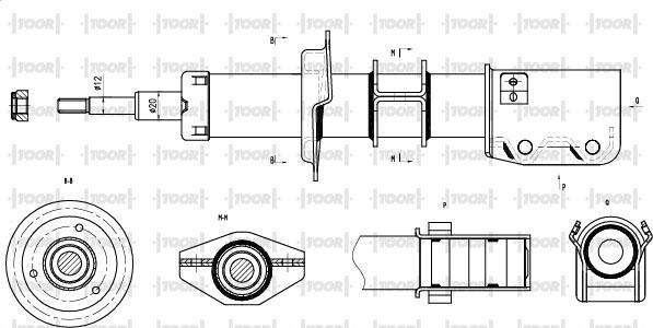 TOOR SG10430 - Amortizator furqanavto.az