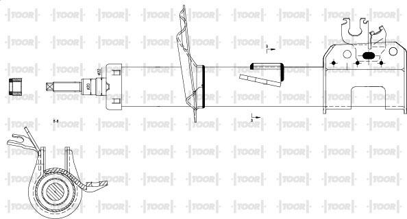 TOOR SG10161 - Amortizator furqanavto.az