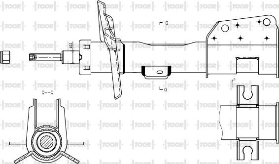 TOOR SG10730 - Amortizator furqanavto.az