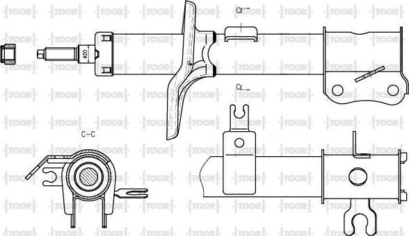 TOOR SG11450 - Amortizator www.furqanavto.az