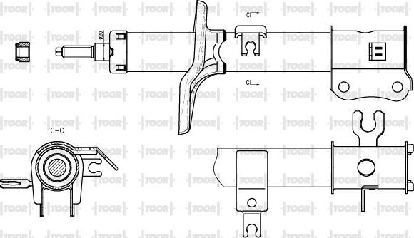 TOOR SG11451 - Amortizator furqanavto.az