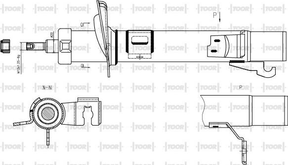 TOOR SG11541 - Amortizator furqanavto.az