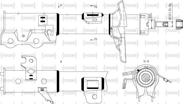 TOOR SG11510 - Amortizator furqanavto.az