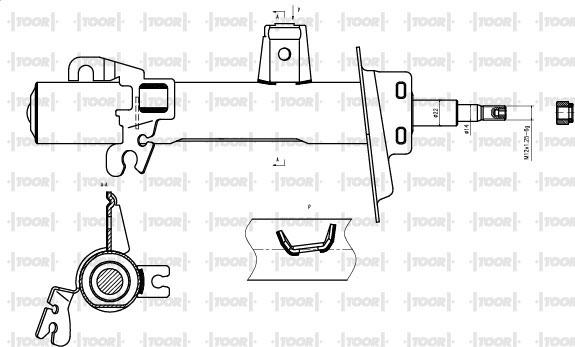 TOOR SG11610 - Amortizator furqanavto.az