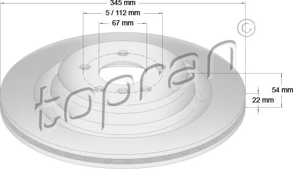 Topran 409 488 - Əyləc Diski furqanavto.az