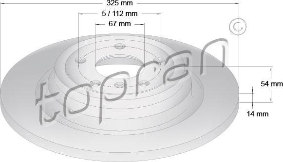 Topran 409 483 - Əyləc Diski furqanavto.az