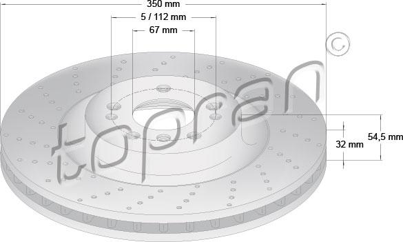 Topran 409 482 - Əyləc Diski furqanavto.az