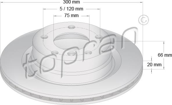 Topran 500 949 - Əyləc Diski furqanavto.az