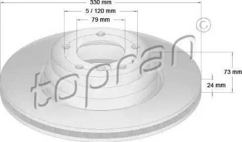 Topran 500 946 - Əyləc Diski furqanavto.az