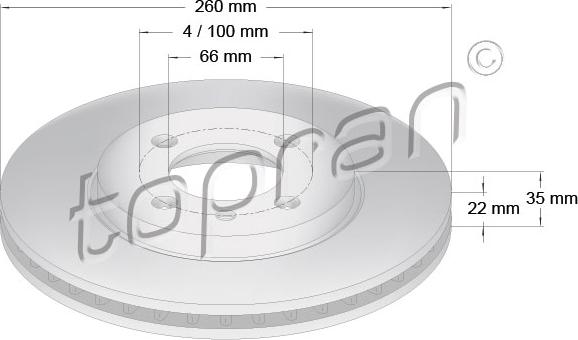 Topran 500 559 - Əyləc Diski furqanavto.az