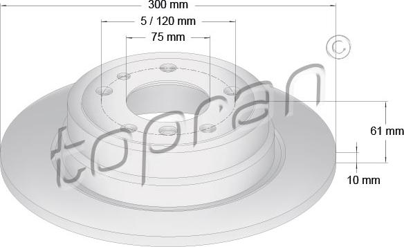 Topran 500 562 - Əyləc Diski furqanavto.az