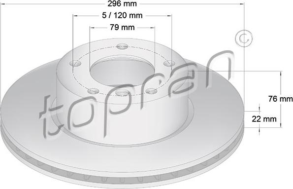 Topran 500 570 - Əyləc Diski furqanavto.az