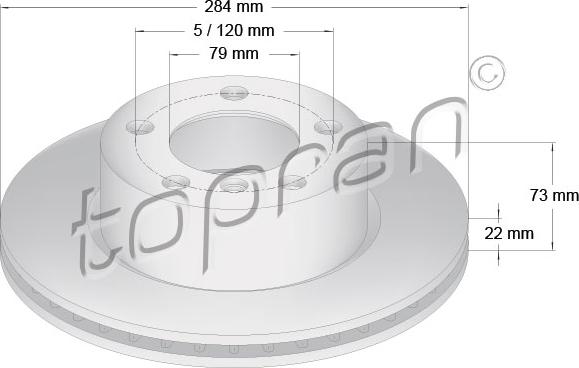 Topran 501 900 - Əyləc Diski furqanavto.az