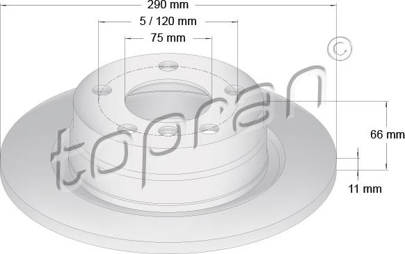 Topran 501 903 - Əyləc Diski furqanavto.az