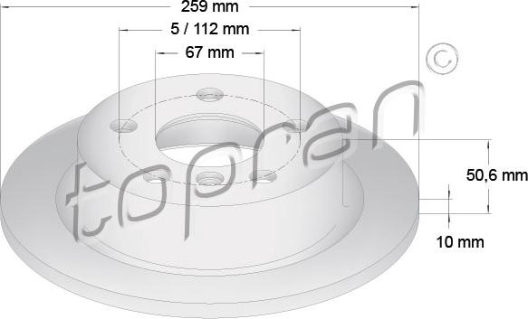 Topran 503 071 - Əyləc Diski furqanavto.az