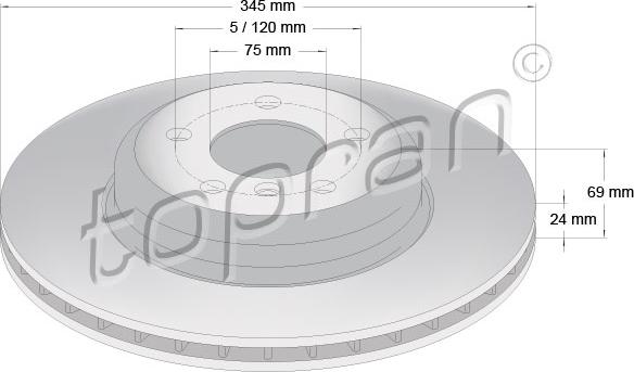 Topran 502 241 - Əyləc Diski furqanavto.az