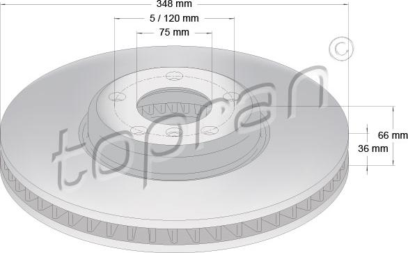 Topran 502 239 - Əyləc Diski furqanavto.az