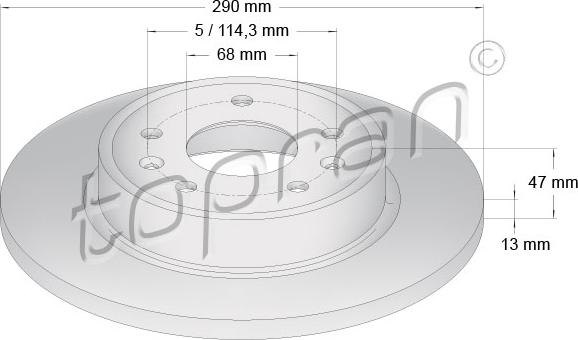 Topran 631 160 - Əyləc Diski furqanavto.az