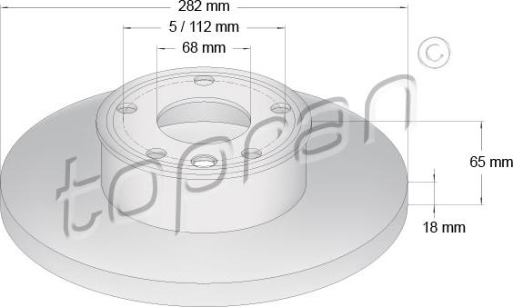 Topran 104 088 - Əyləc Diski furqanavto.az