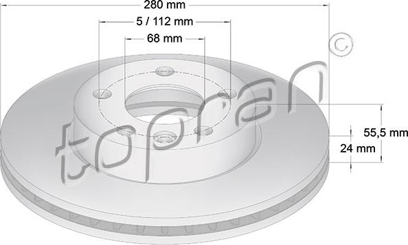 Topran 107 691 - Əyləc Diski furqanavto.az