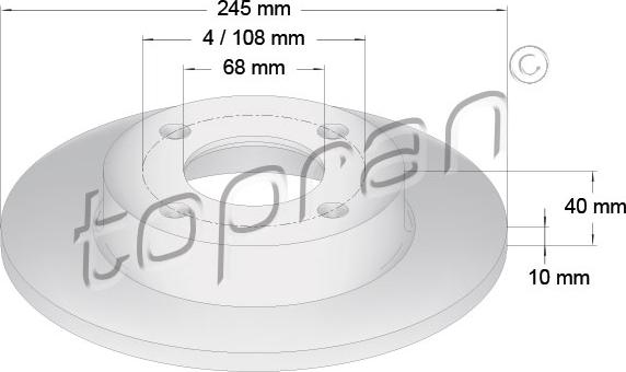 Topran 107 089 - Əyləc Diski furqanavto.az