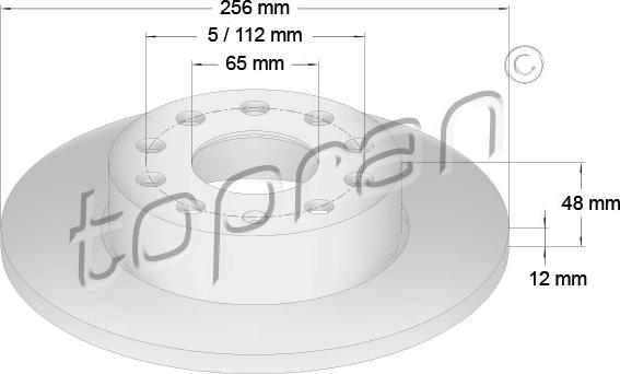 Topran 110 080 - Əyləc Diski furqanavto.az