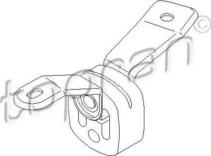 Topran 110 139 - Saxlama braketi, səsboğucu furqanavto.az