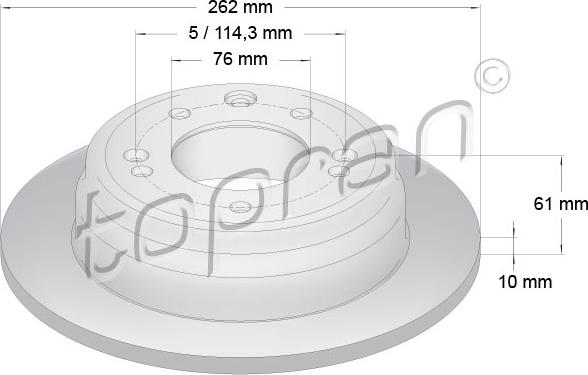 Topran 820 608 - Əyləc Diski furqanavto.az