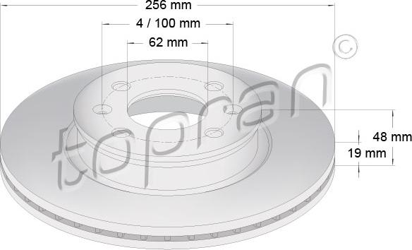 Topran 820 308 - Əyləc Diski furqanavto.az