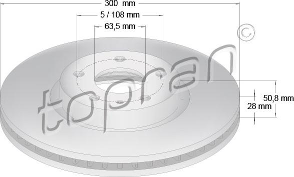 Topran 304 854 - Əyləc Diski furqanavto.az