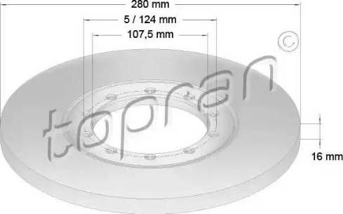 Topran 303 970 - Əyləc Diski furqanavto.az