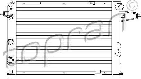 Topran 202 232 - Radiator, mühərrikin soyudulması furqanavto.az