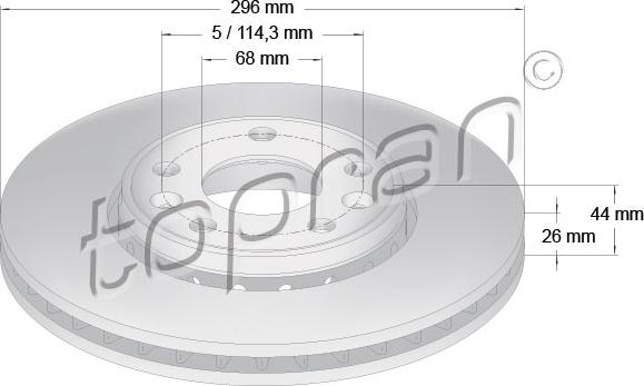 Topran 700 802 - Əyləc Diski furqanavto.az