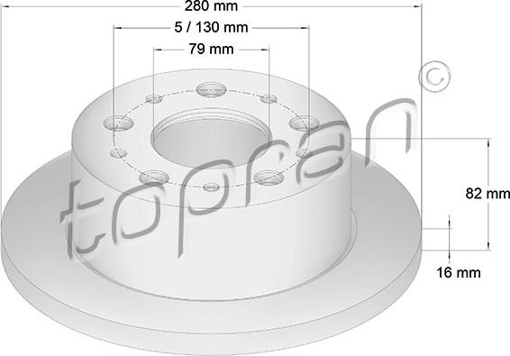 Topran 721 184 - Əyləc Diski furqanavto.az