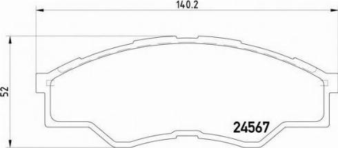 TOYOTA 04465-0K160 - Əyləc altlığı dəsti, əyləc diski furqanavto.az