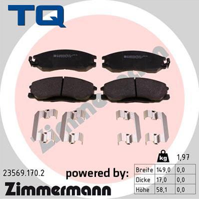 TQ 244915 - Əyləc altlığı dəsti, əyləc diski furqanavto.az